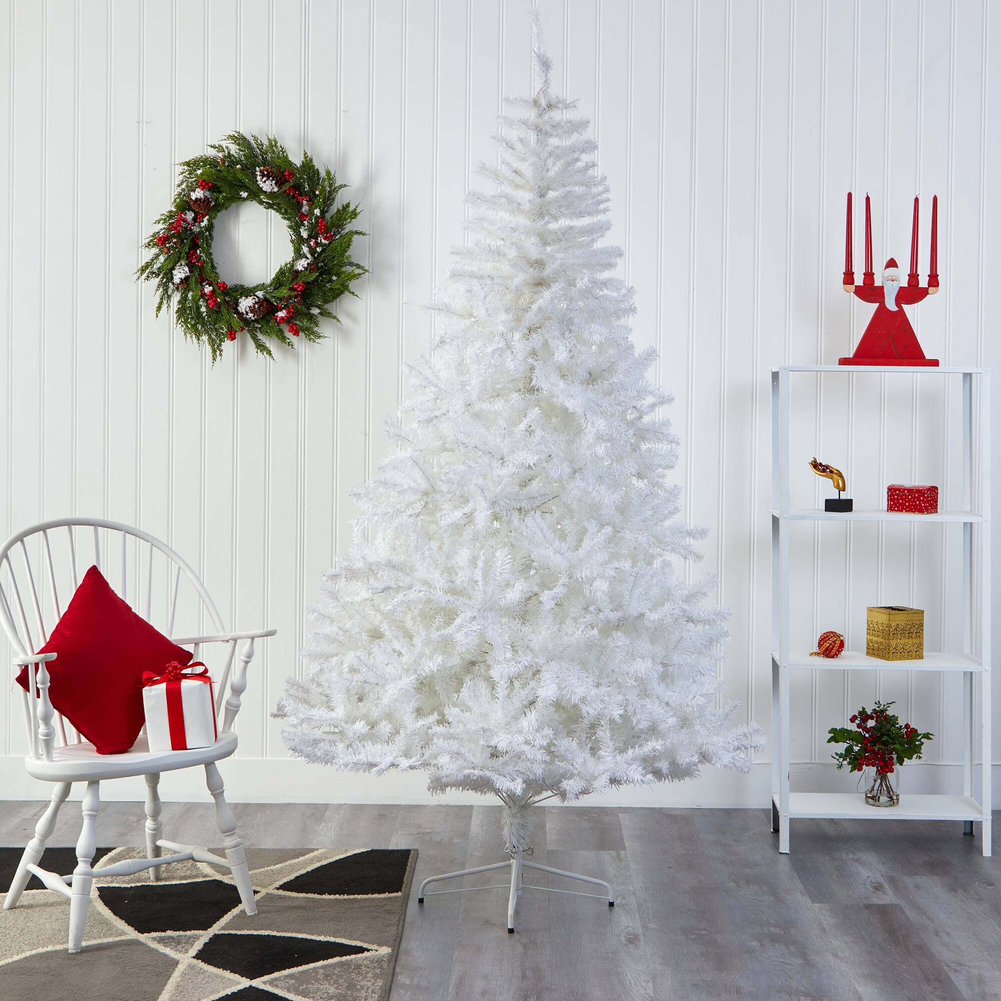 7ft. Unlit White Artificial Christmas Tree